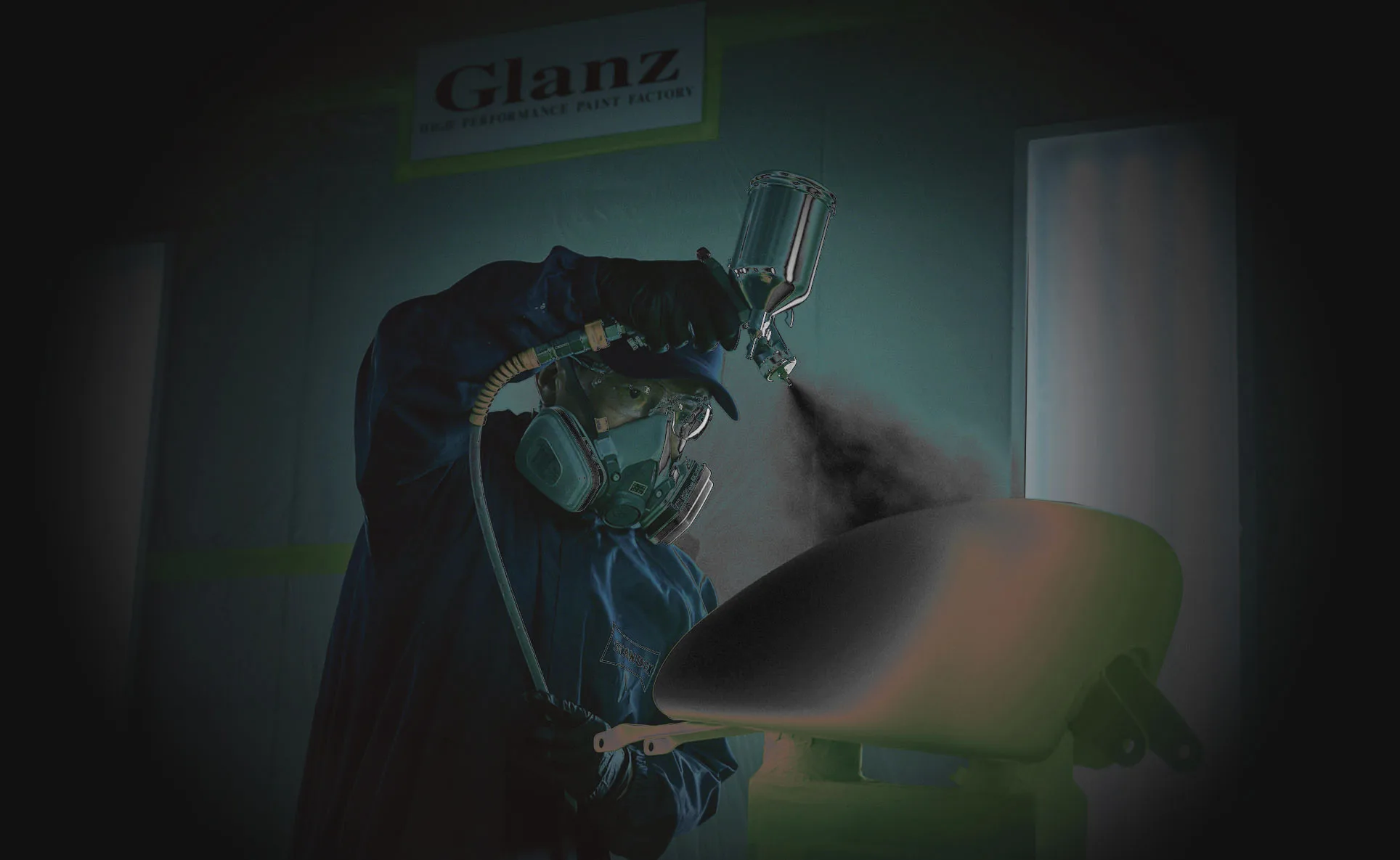 Glanzのペイント職人によるオールペイント作業風景