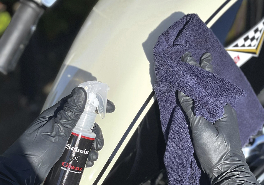 Glanz 超撥水コート Schein（シャイン）専用クロス付きセット内容