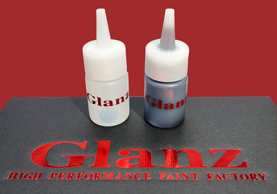 Glanz オリジナル タッチアップペイントセット（塗料・クリア・筆付きキャップ）